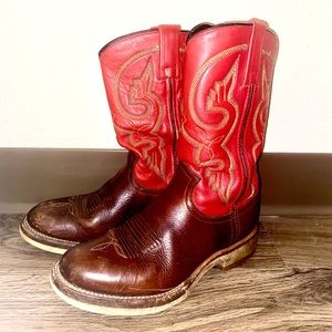 Double H Western Boots Cowboy Style 3390 Red 7 M